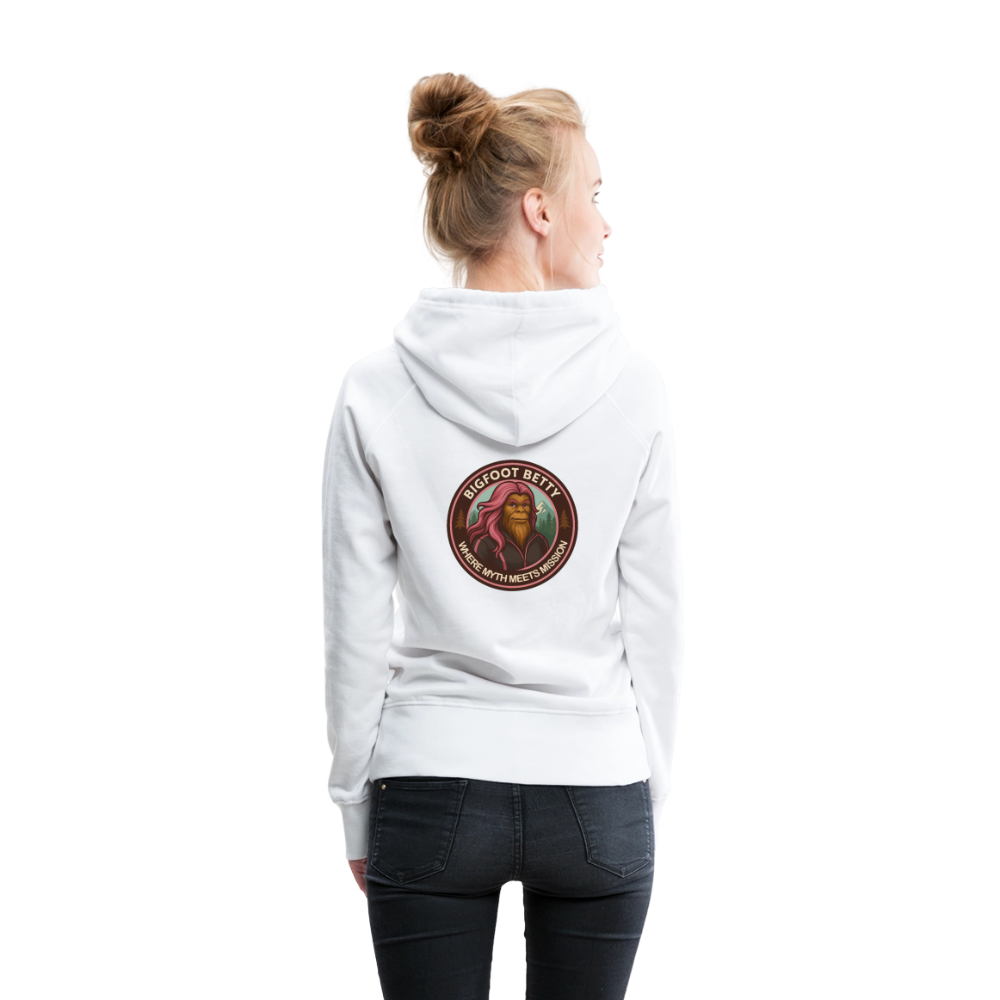 Women’s Premium Hoodie - Where Myth Meets Mission (RETRO) - white