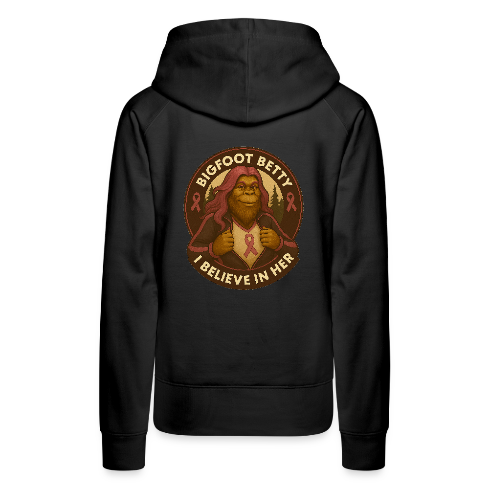 Women’s Premium Hoodie - I Believe In Her (F/B) (RETRO) - black