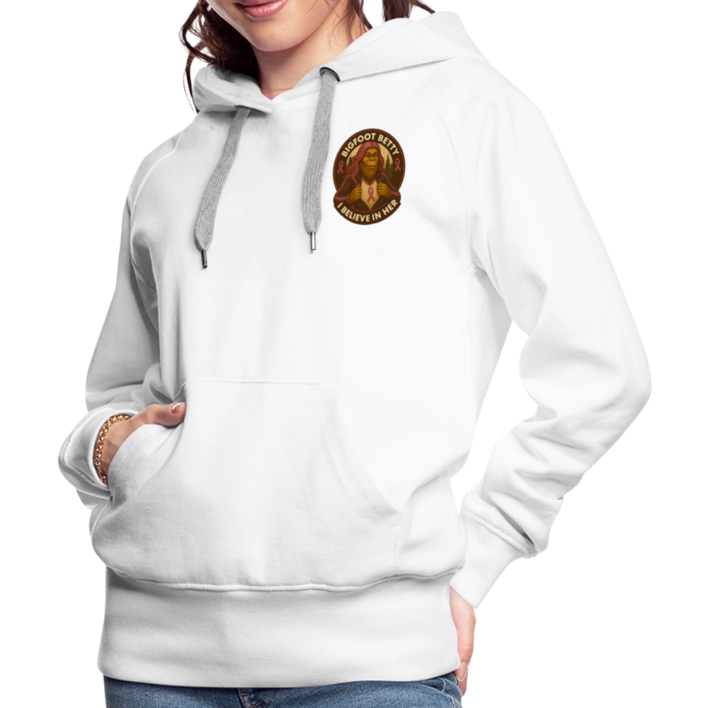 Women’s Premium Hoodie - I Believe In Her (F/B) (RETRO) - white