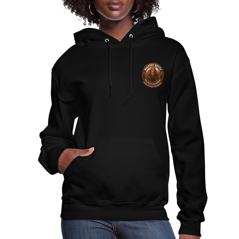 Women's Hoodie - Hope in Every Footprint (F/B) (RETRO) - black