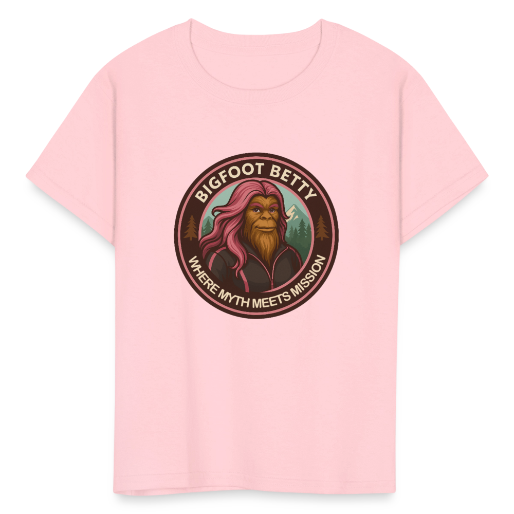 Kids' T-Shirt - Where Myth Meets Mission (RETRO) - pink