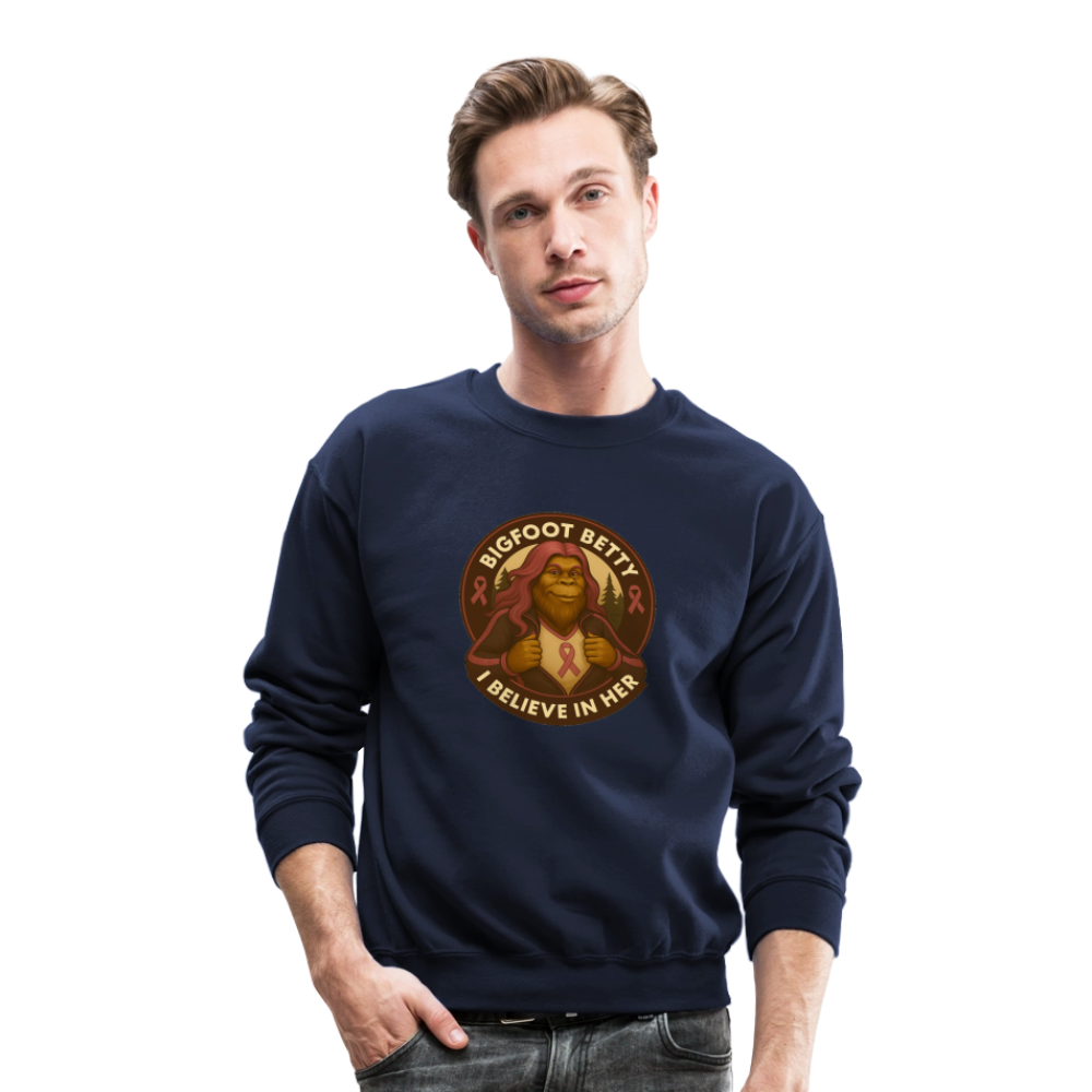 Crewneck Sweatshirt - I Believe In Her (RETRO) - navy