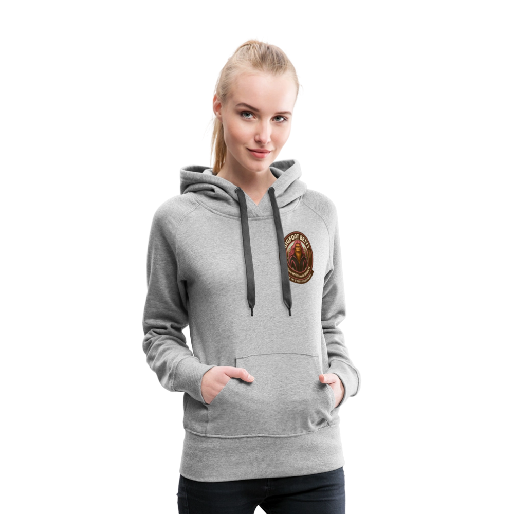 Women’s Premium Hoodie - Hope in Every Footprint (F/B) (RETRO) - heather grey