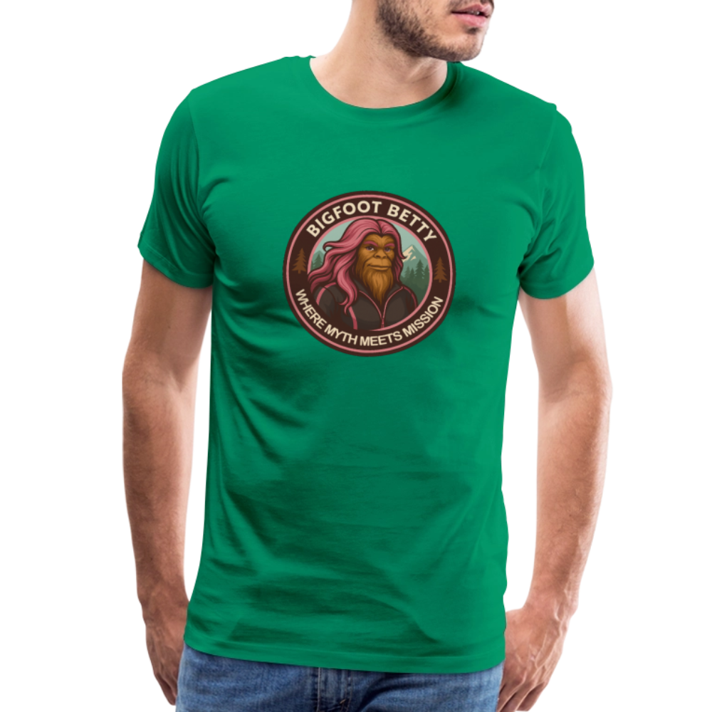Men's Premium T-Shirt - Hope in Every Footprint (RETRO) - kelly green