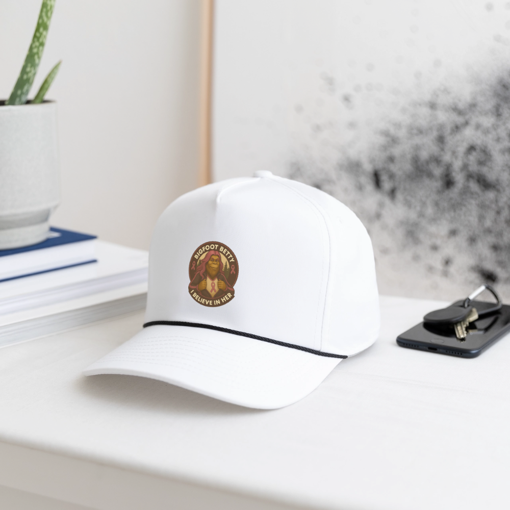 Rope Cap - I Believe In Her (RETRO) - white/black
