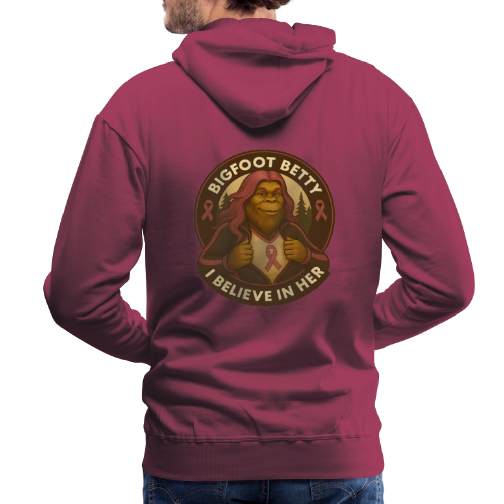 Men’s Premium Hoodie - Where Myth Meets Mission (RETRO) - burgundy