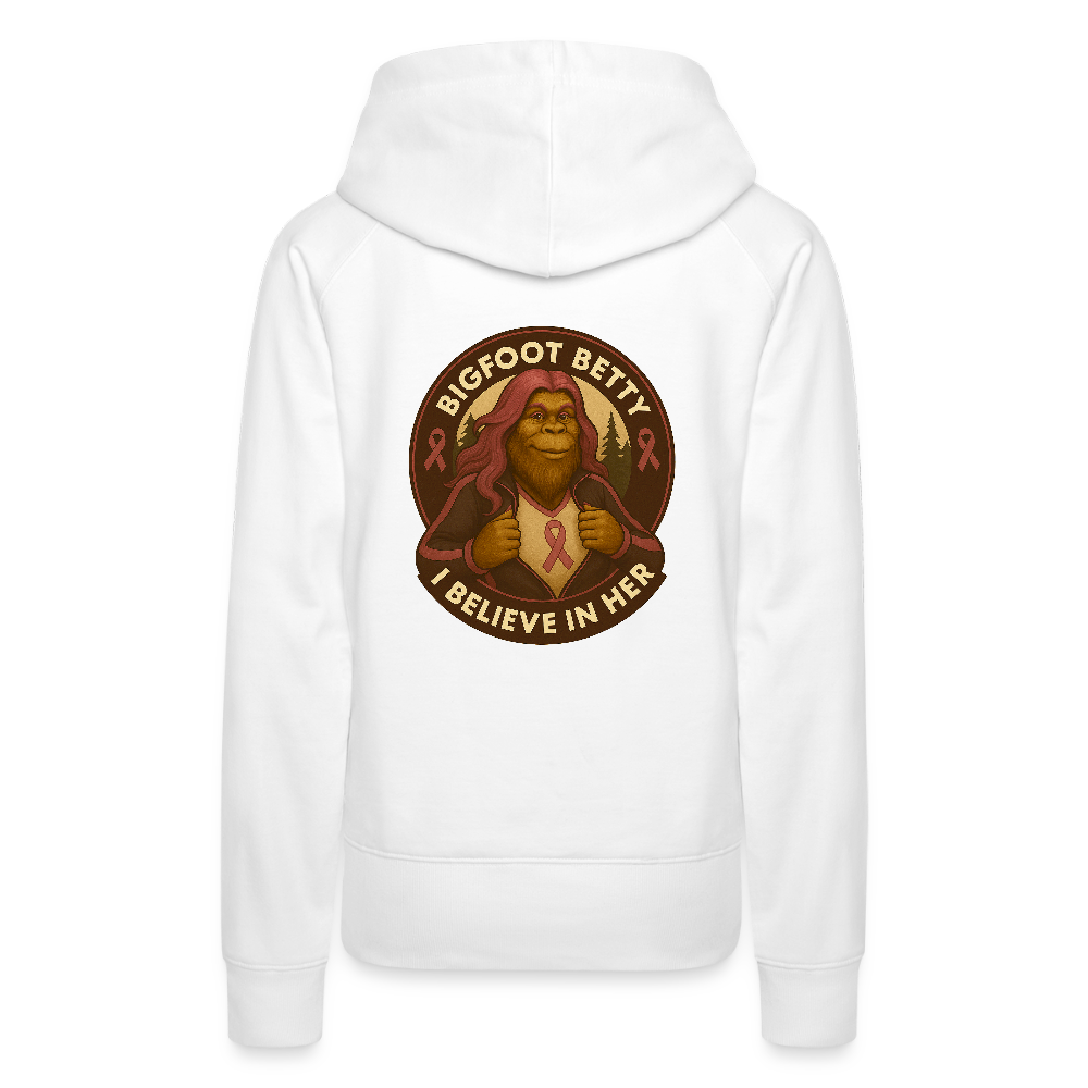 Women’s Premium Hoodie - I Believe In Her (F/B) (RETRO) - white