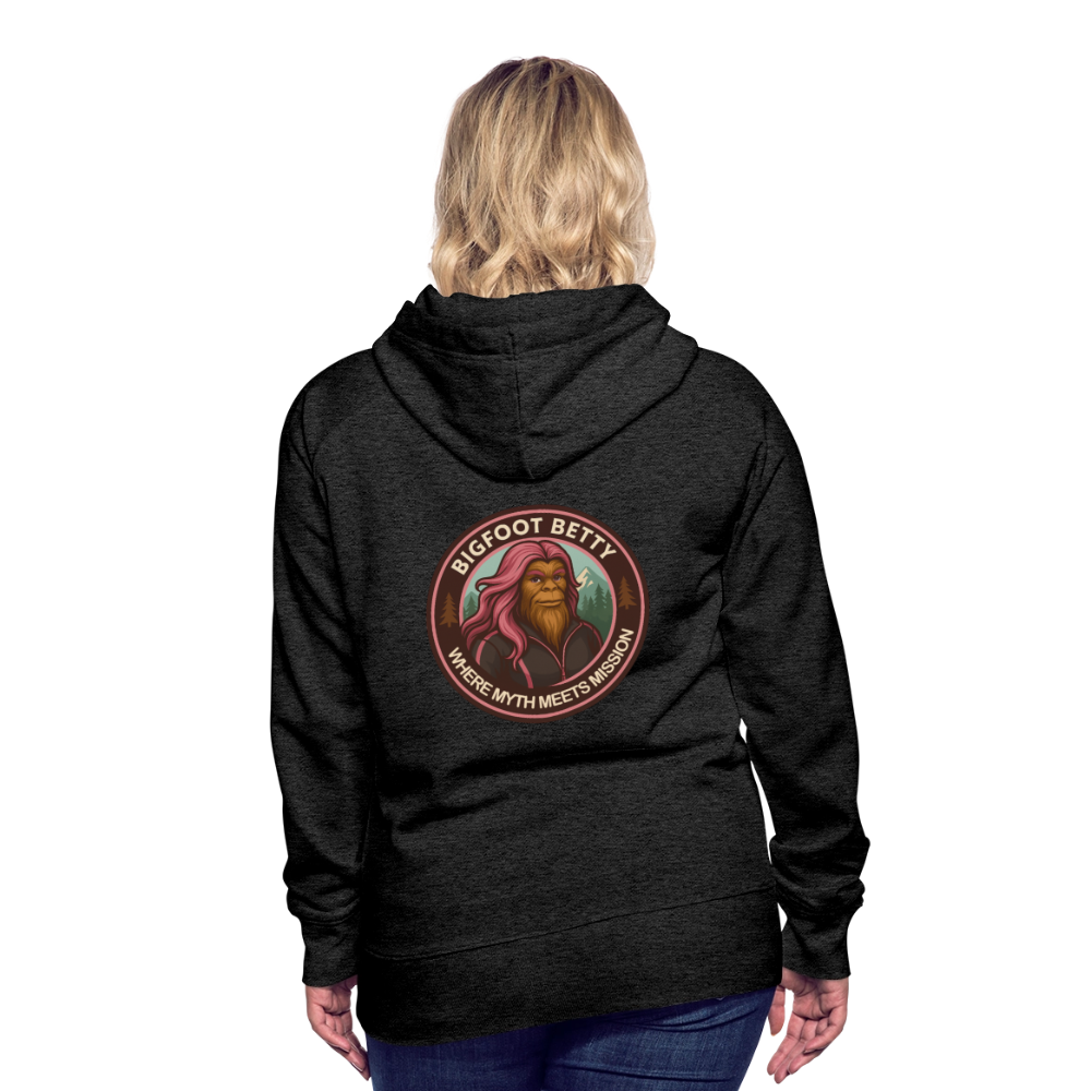 Women’s Premium Hoodie - Where Myth Meets Mission (RETRO) - charcoal grey