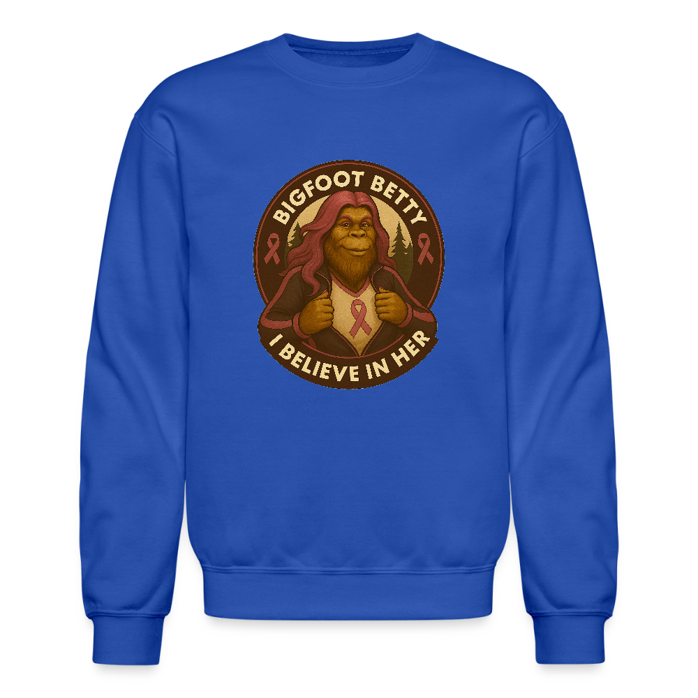 Crewneck Sweatshirt - I Believe In Her (RETRO) - royal blue