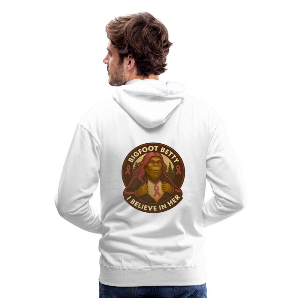 Men’s Premium Hoodie - I Believe In Her (F/B) (RETRO) - white