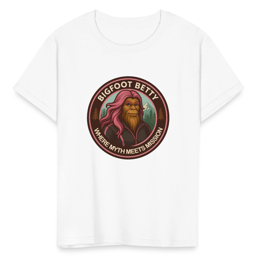 Kids' T-Shirt - Where Myth Meets Mission (RETRO) - white