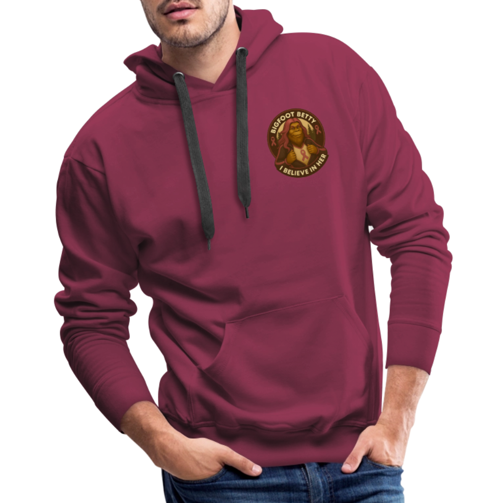 Men’s Premium Hoodie - I Believe In Her (F/B) (RETRO) - burgundy