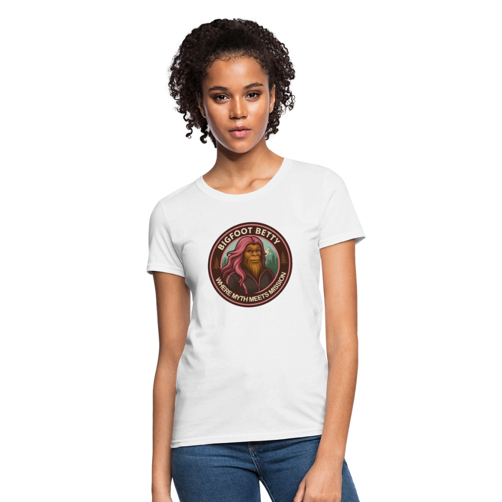 Women's T-Shirt - Where Myth Meets Mission (RETRO) - white