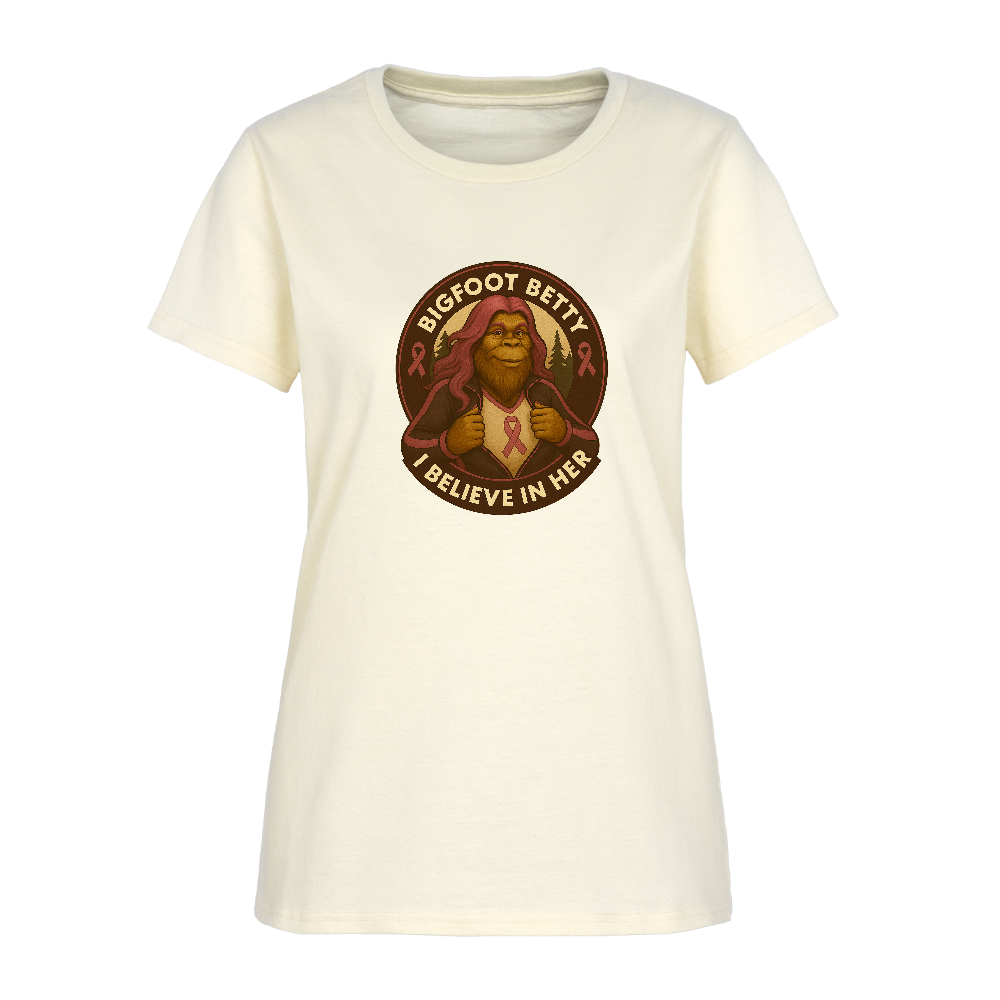 Women's T-Shirt - I Believe In Her (RETRO) - off white