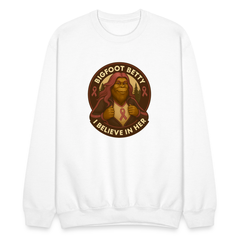 Crewneck Sweatshirt - I Believe In Her (RETRO) - white