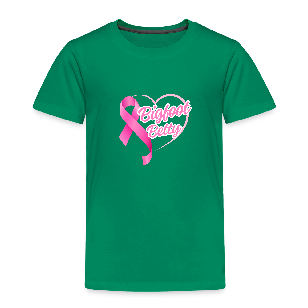Toddler Premium T-Shirt - BFB Pink Ribbon - kelly green