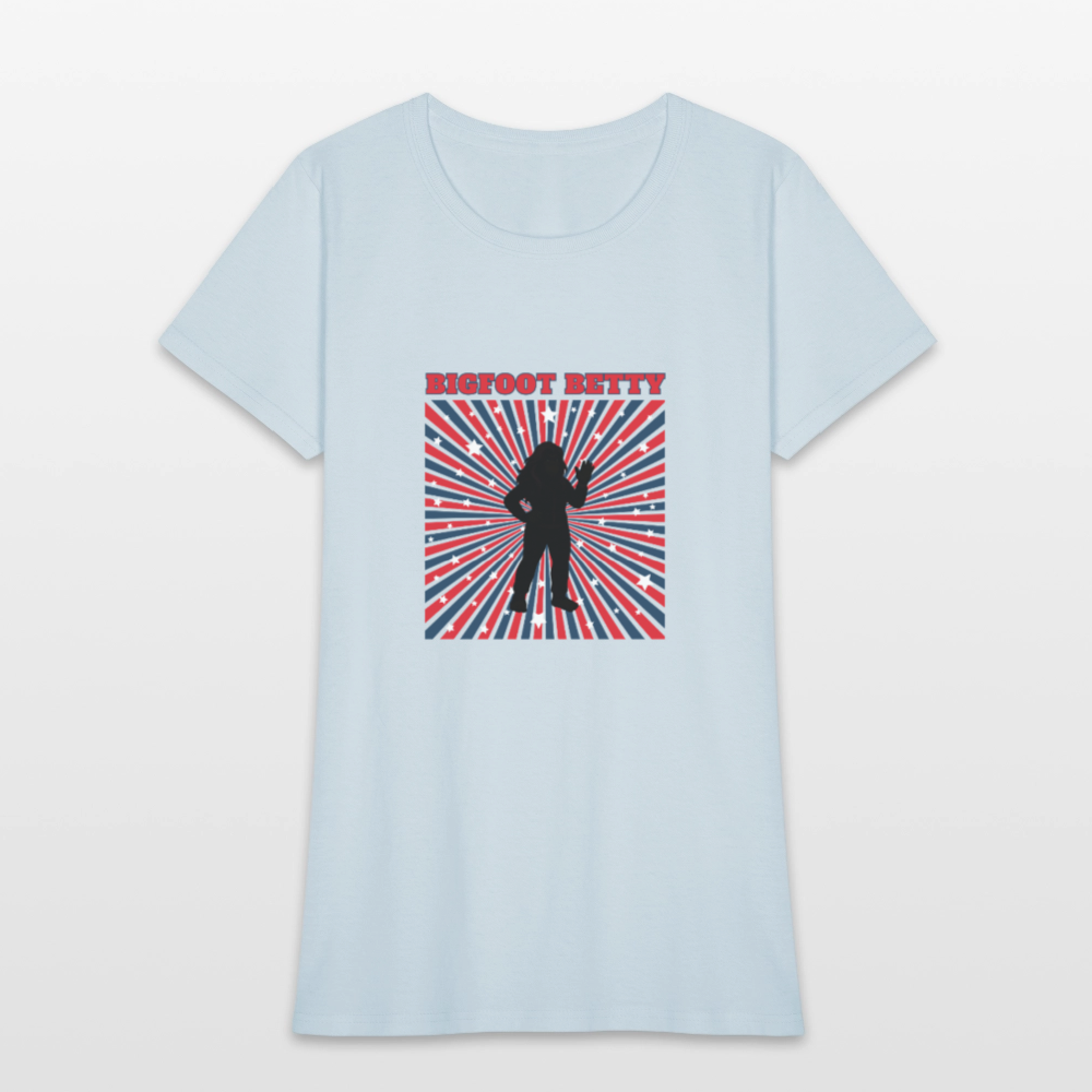 BFB July 4 - Starburst Women's T-Shirt - light blue