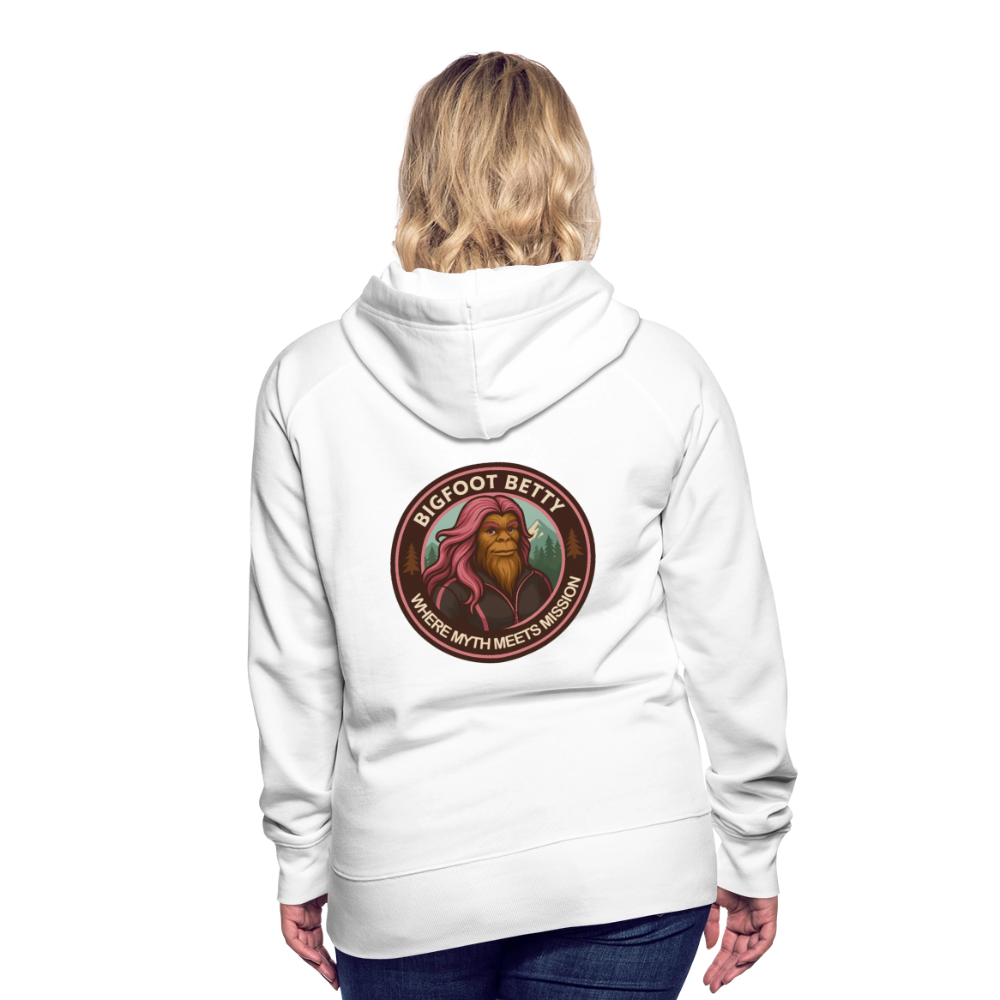Women’s Premium Hoodie - Where Myth Meets Mission (RETRO) - white