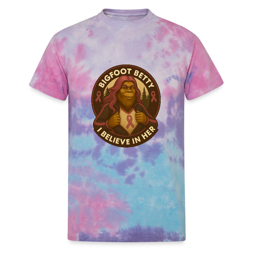 Unisex Tie Dye T-Shirt - I Believe In Her (RETRO) - cotton candy