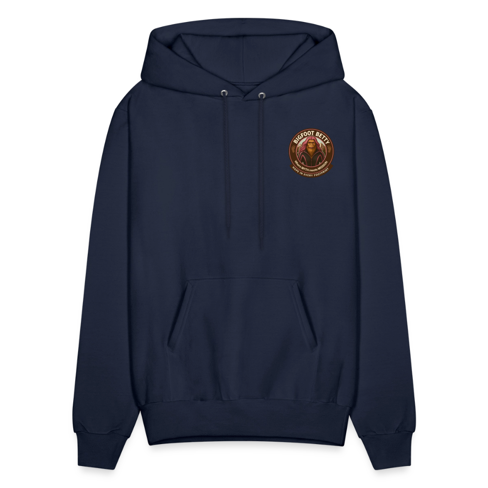 Men's Hoodie - Hope in Every Footprint (F/B) (RETRO) - navy