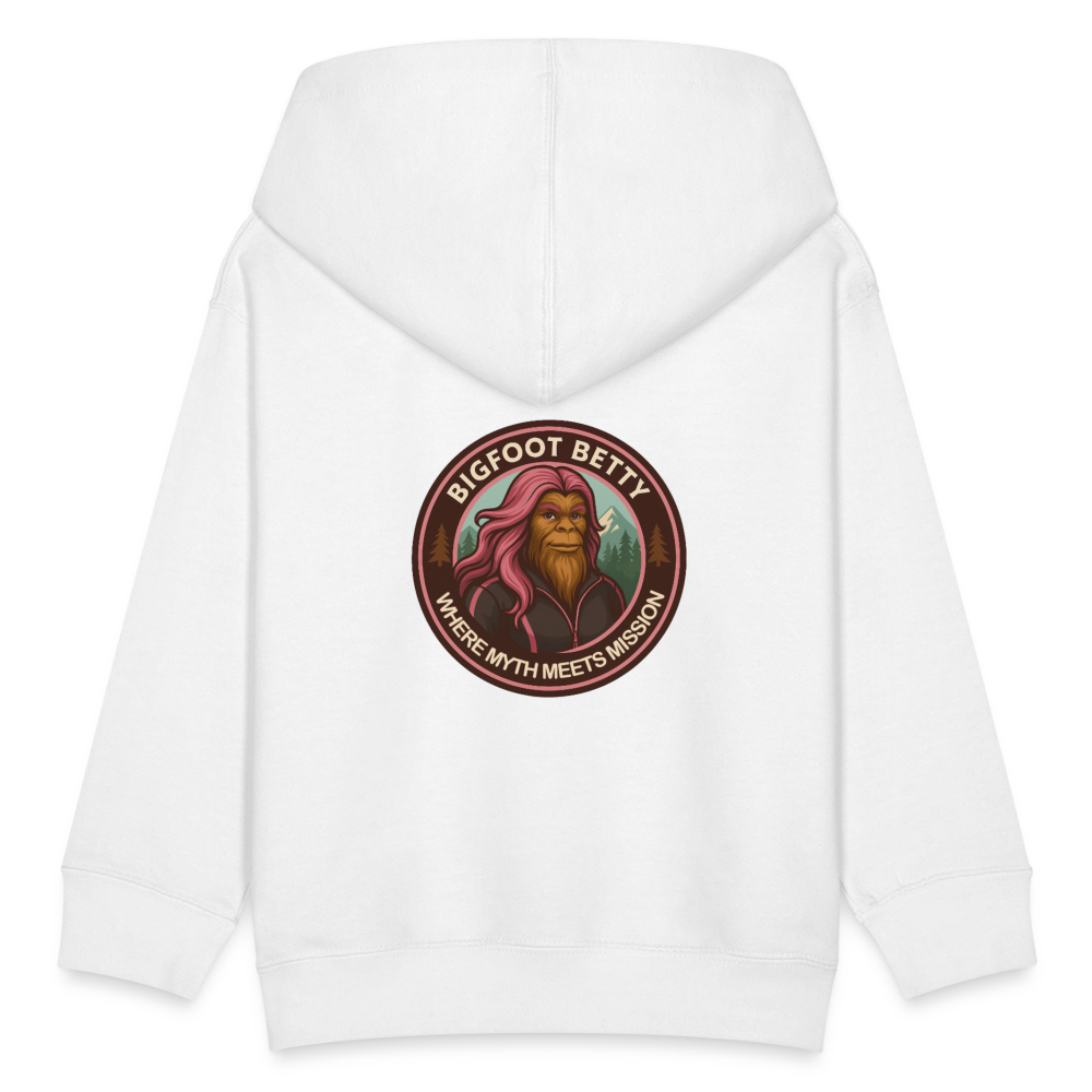 Kids' Hoodie - Where Myth Meets Mission (F/B) (RETRO) - white