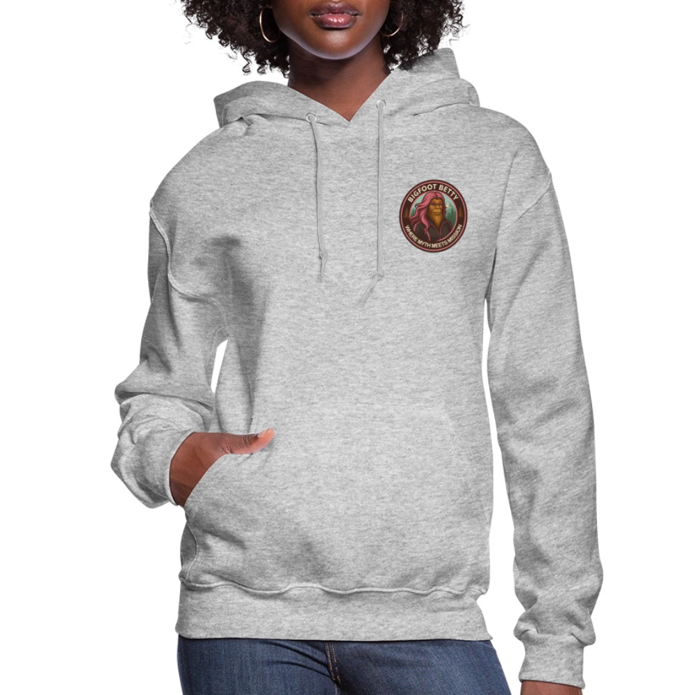 Women's Hoodie - Where Myth Meets Mission (F/B) (RETRO) - heather gray