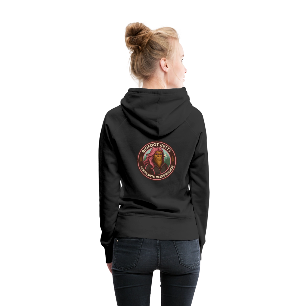 Women’s Premium Hoodie - Where Myth Meets Mission (RETRO) - black