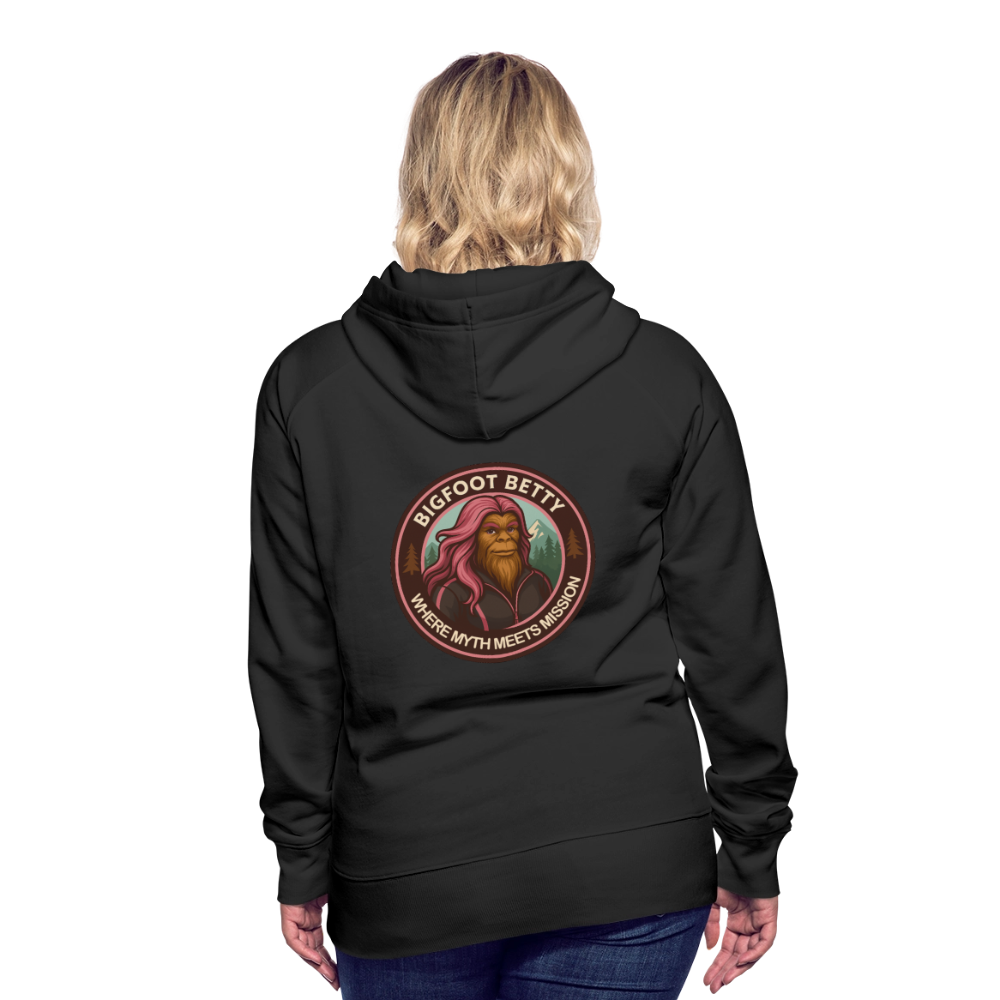 Women’s Premium Hoodie - Where Myth Meets Mission (RETRO) - black