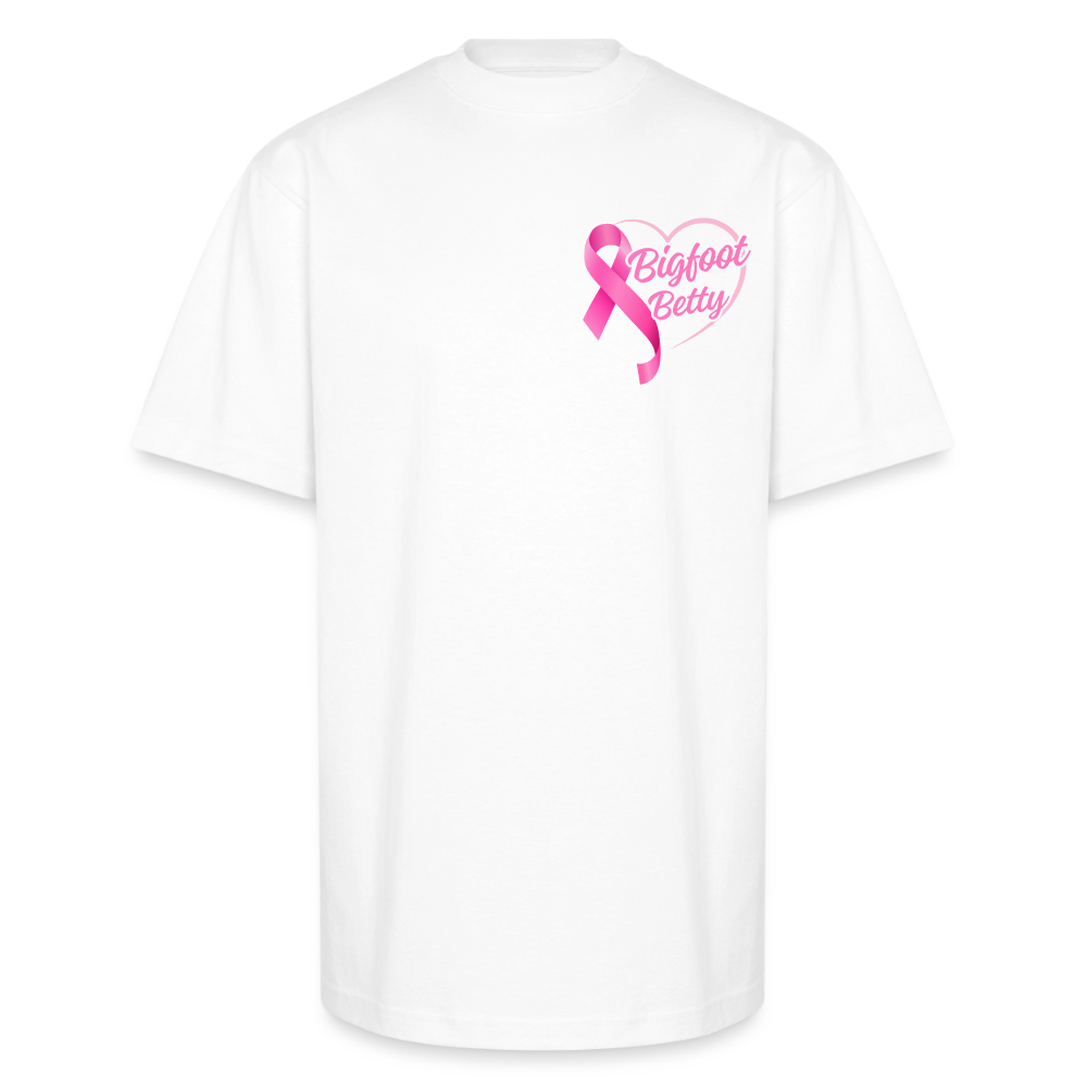 Unisex Oversized Heavyweight T-Shirt - BFB Pink Ribbon - white