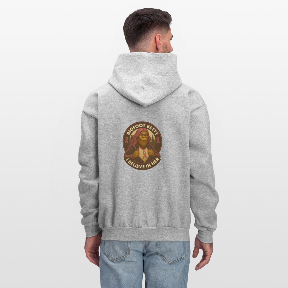 Men's Hoodie - I Believe In Her (RETRO) - heather gray