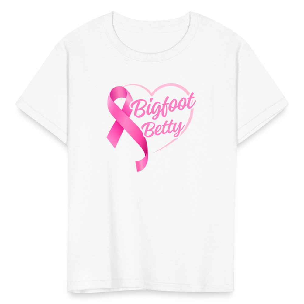 Kids' T-Shirt - BFB Pink Ribbon - white