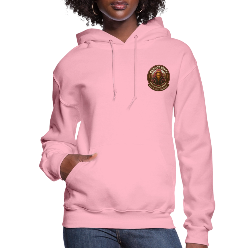 Women's Hoodie - Hope in Every Footprint (F/B) (RETRO) - classic pink