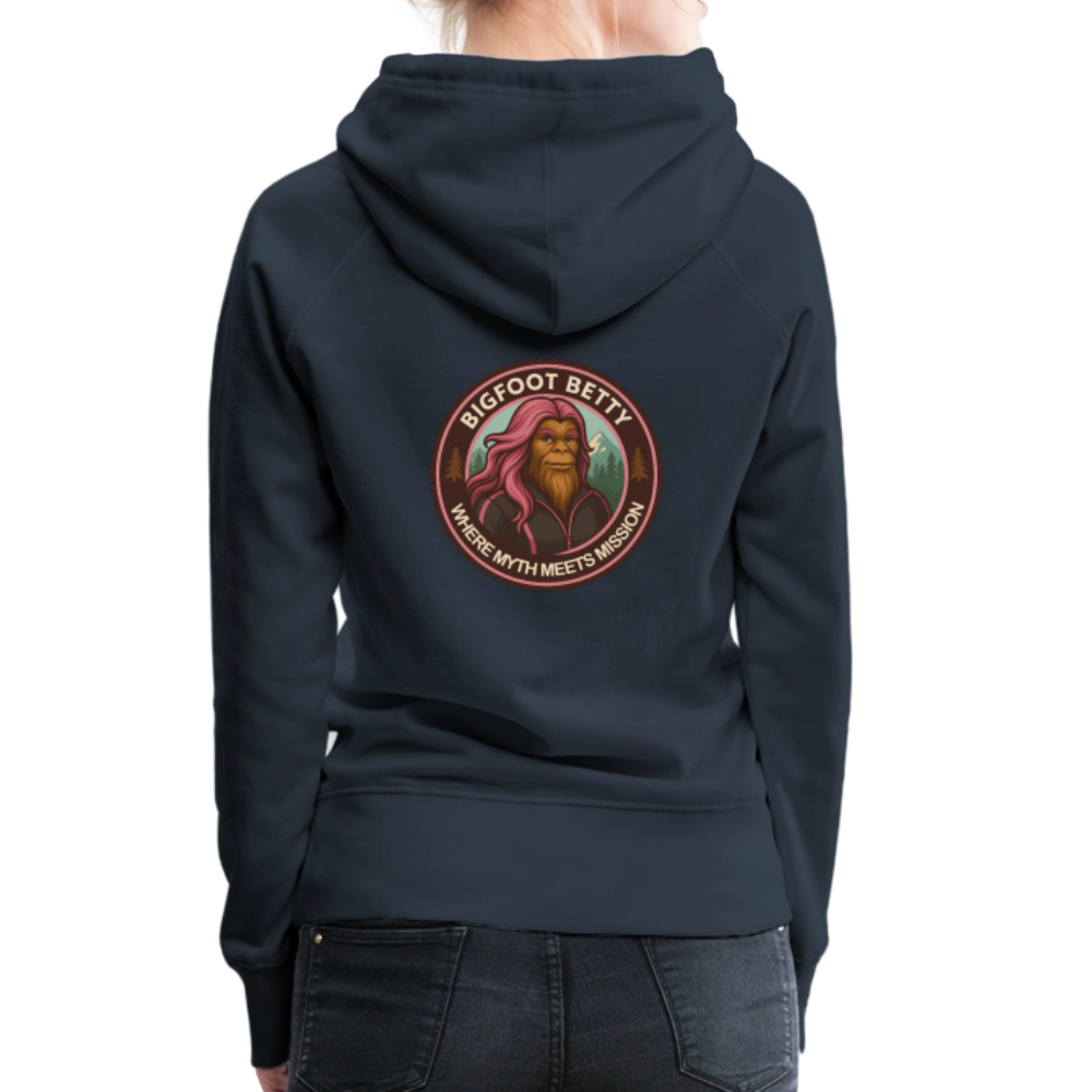 Women’s Premium Hoodie - Where Myth Meets Mission (RETRO) - navy