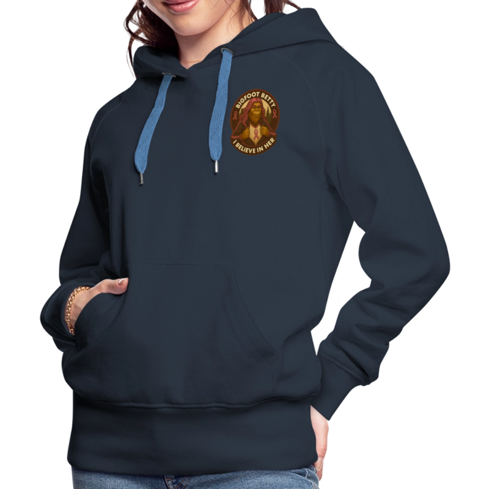 Women’s Premium Hoodie - I Believe In Her (F/B) (RETRO) - navy