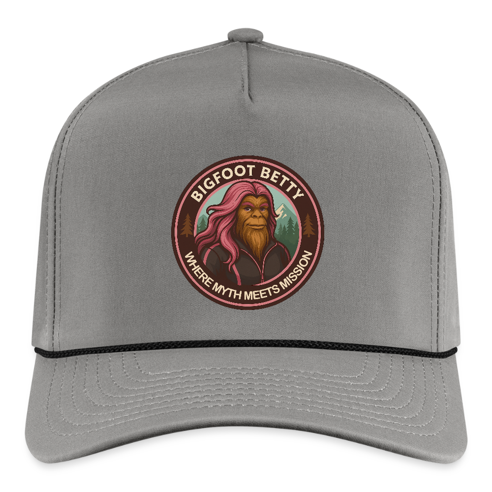 Rope Cap - Where Myth Meets Mission (RETRO) - gray/black