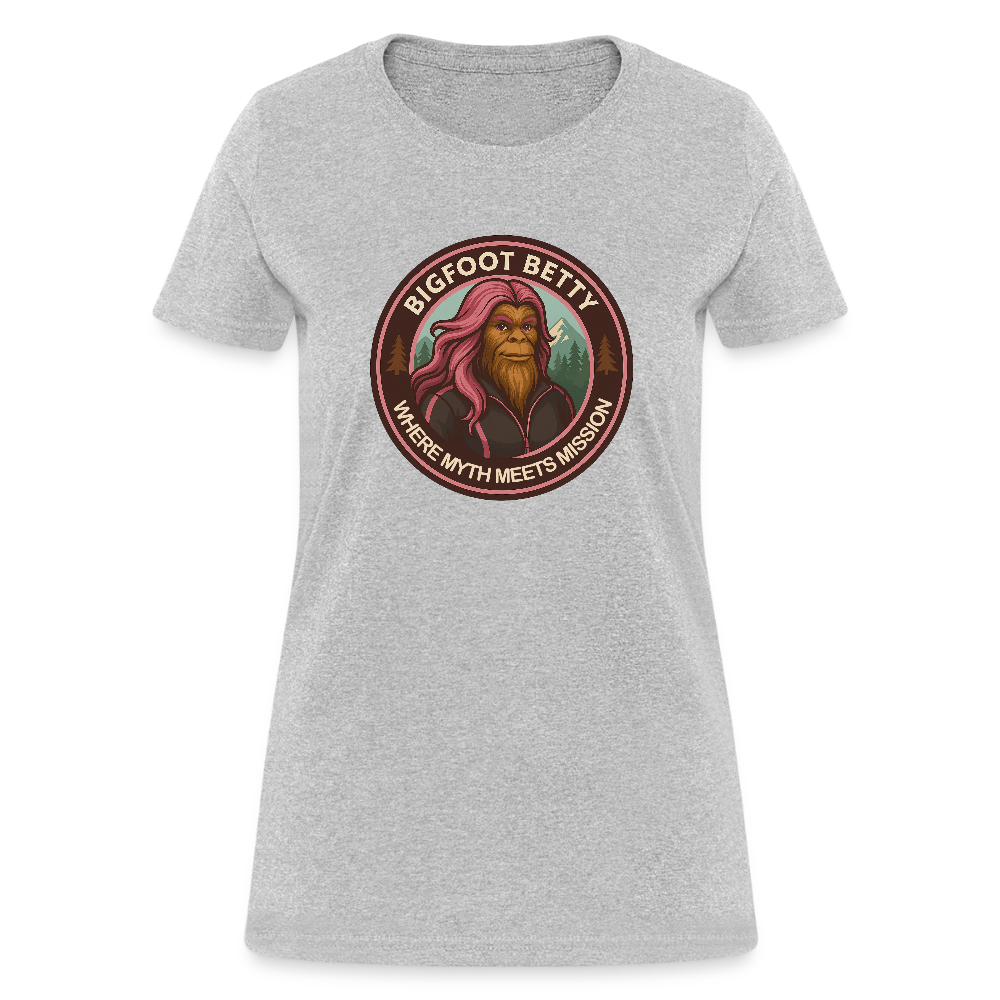 Women's T-Shirt - Where Myth Meets Mission (RETRO) - heather gray