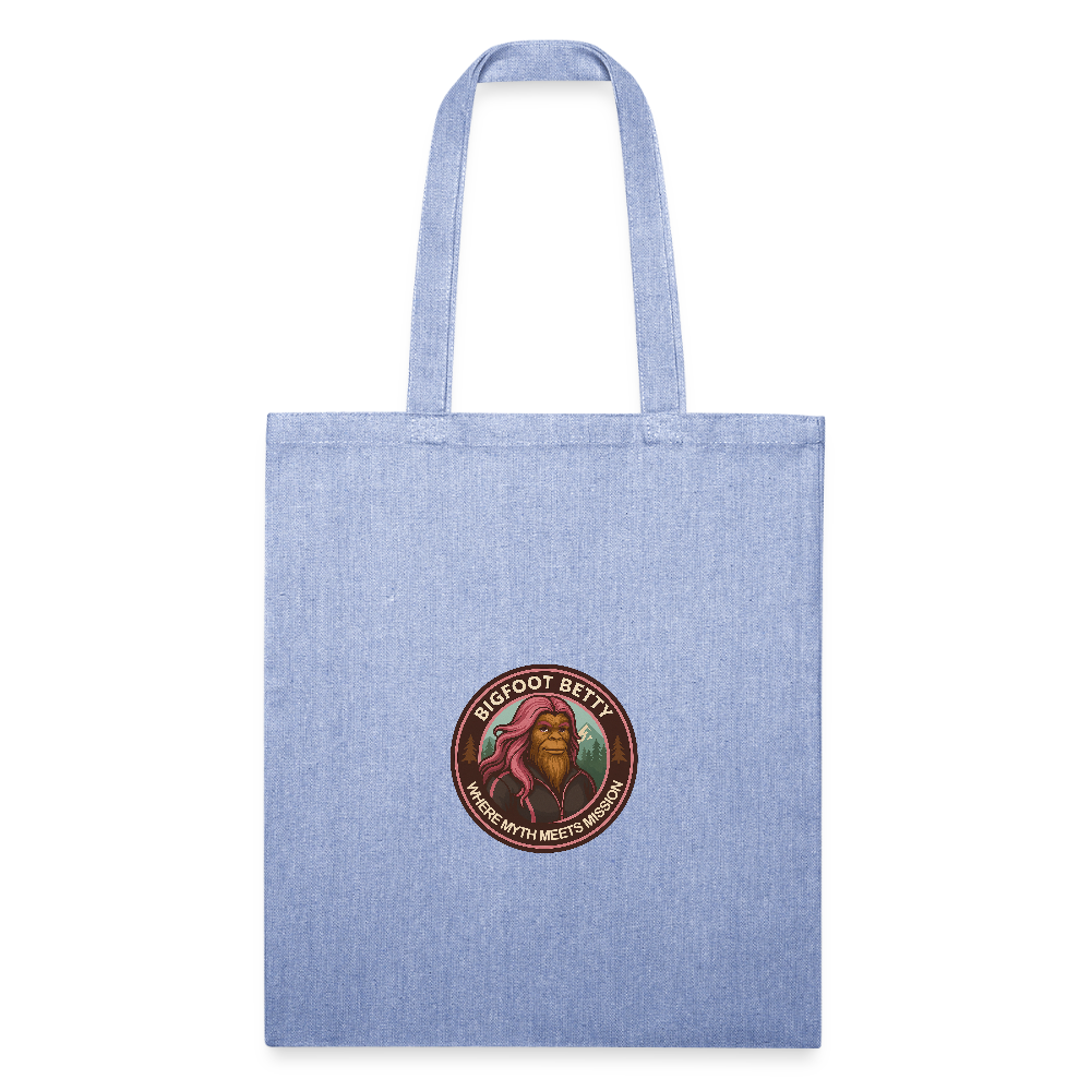 Recycled Tote Bag - Where Myth Meets Mission (RETRO) - light Denim