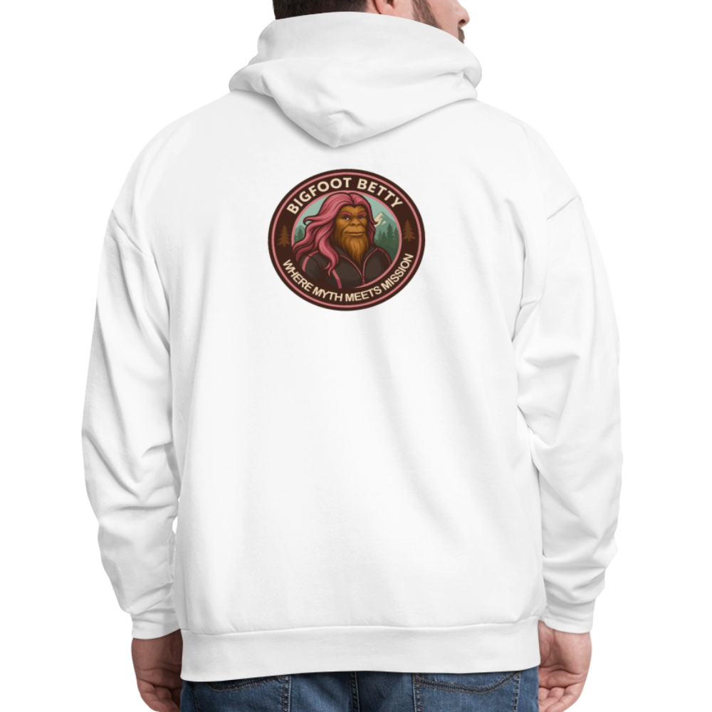 Men's Hoodie - Where Myth Meets Mission (RETRO) - white