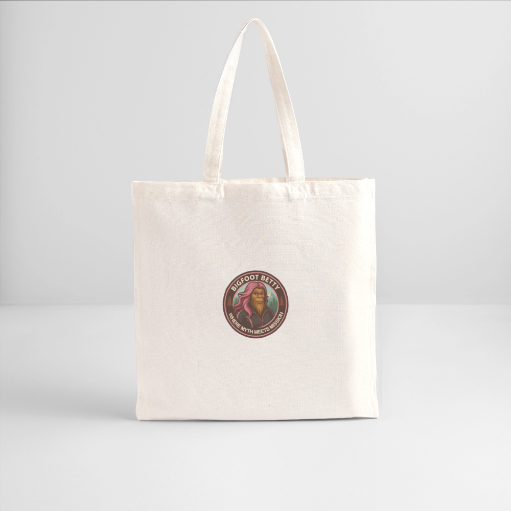 Recycled Tote Bag - Where Myth Meets Mission (RETRO) - natural