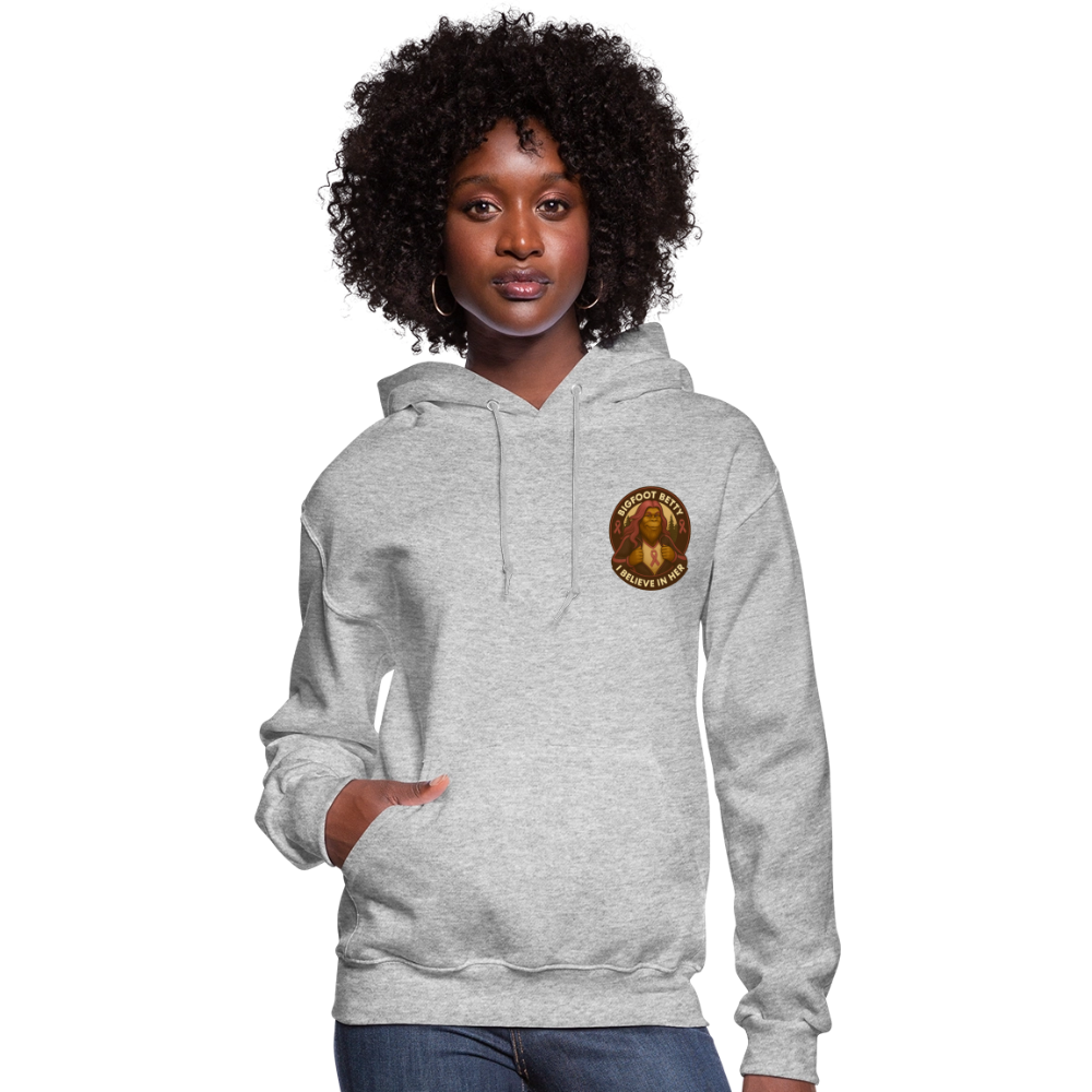 Women's Hoodie - I Believe In Her (F/B) (RETRO) - heather gray