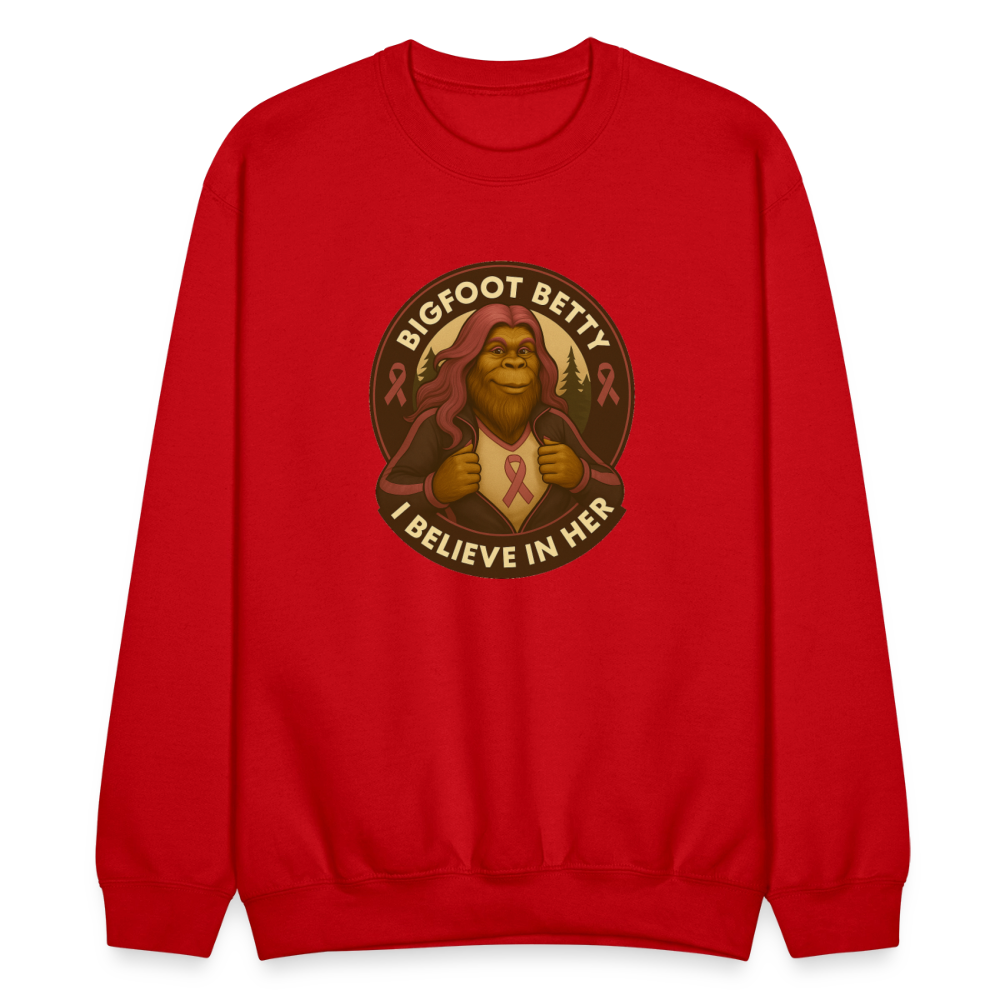 Crewneck Sweatshirt - I Believe In Her (RETRO) - red