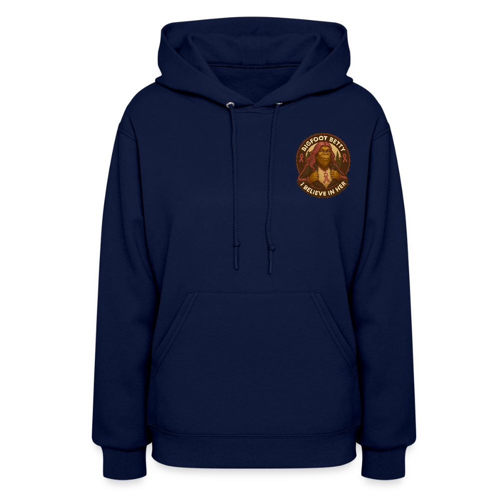 Women's Hoodie - I Believe In Her (F/B) (RETRO) - navy