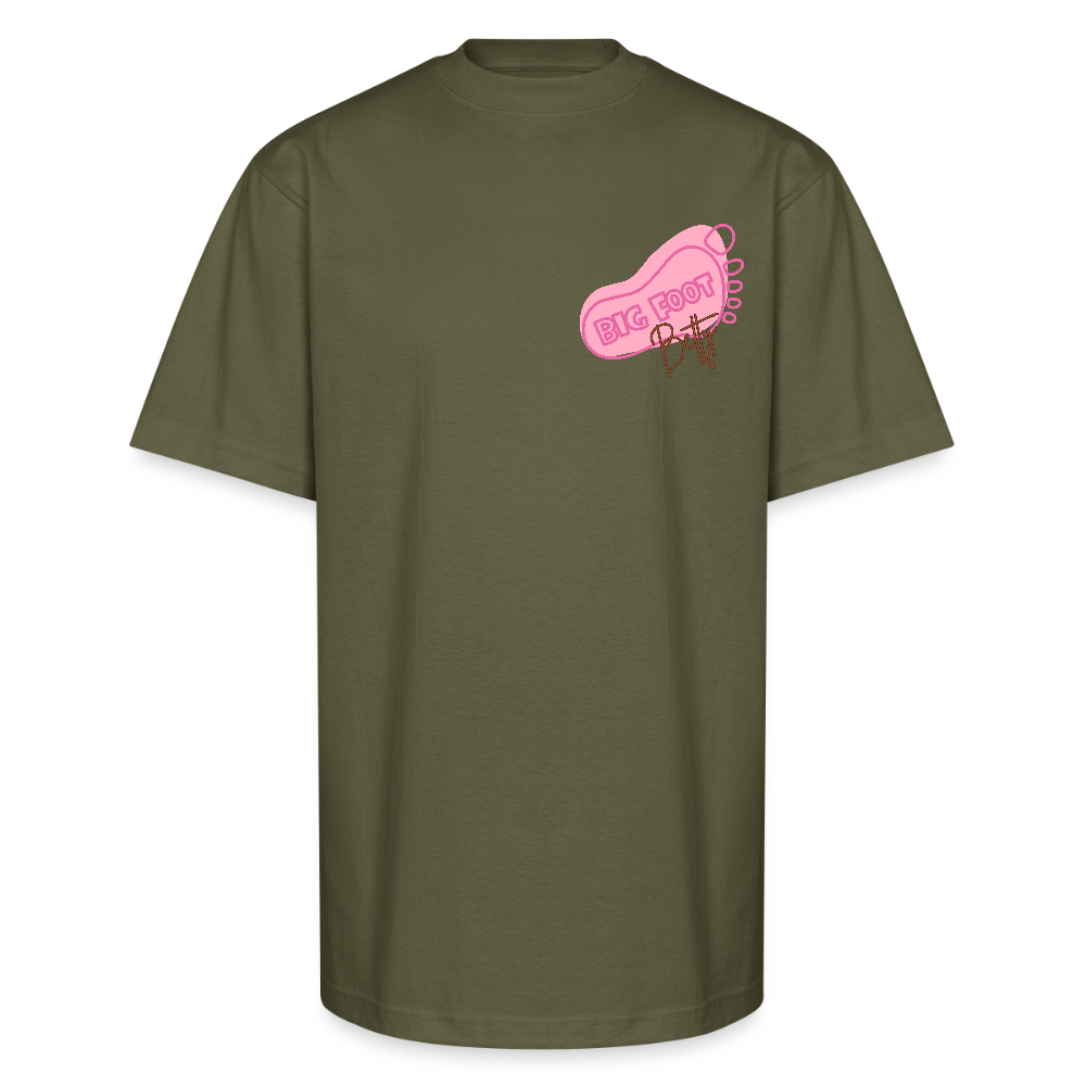 Unisex Oversized Heavyweight T-Shirt - BFB FootPrint - classic olive