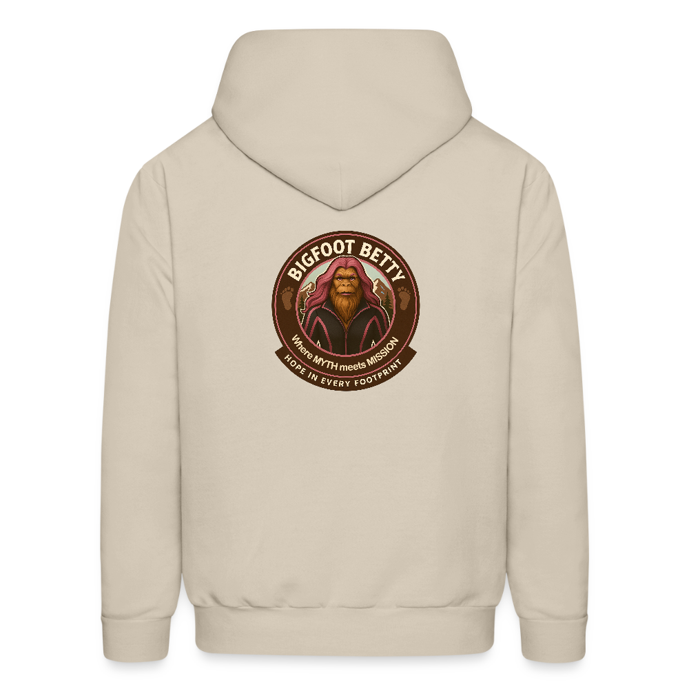 Men's Hoodie - Hope in Every Footprint (F/B) (RETRO) - Sand