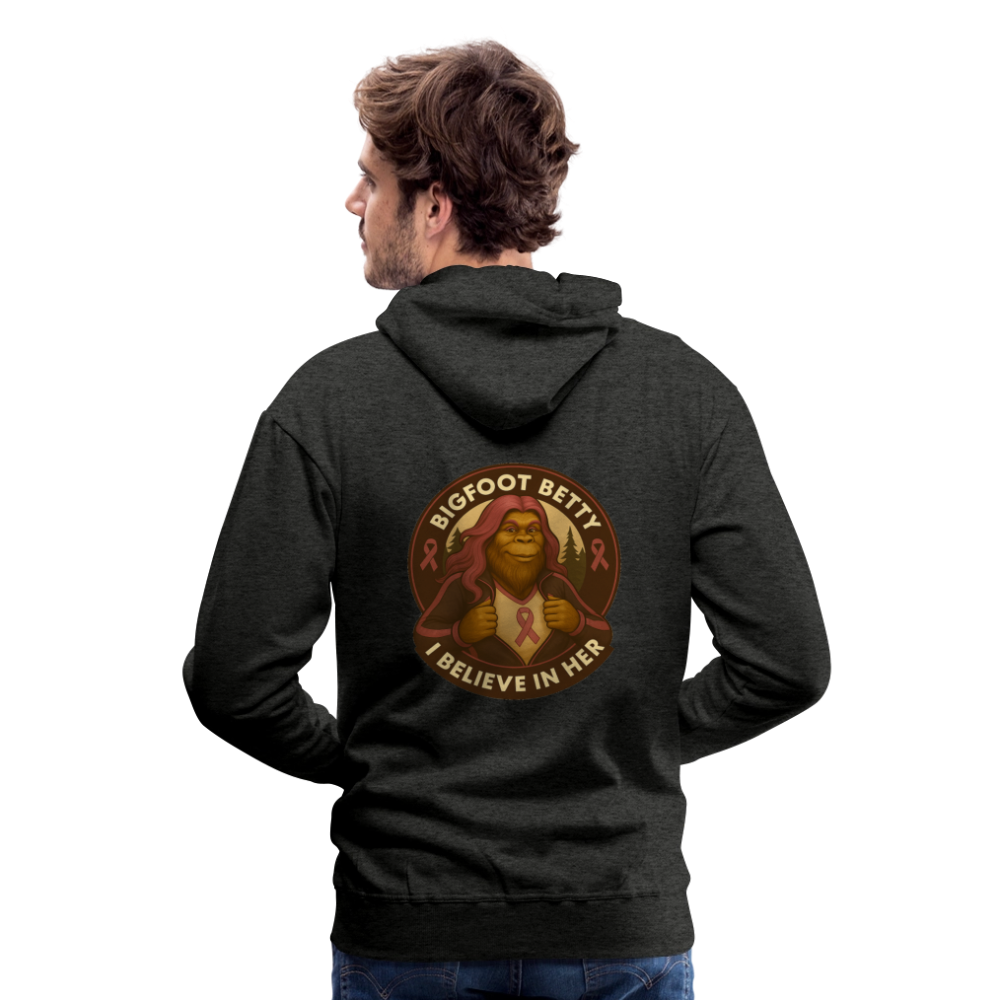 Men’s Premium Hoodie - Where Myth Meets Mission (RETRO) - charcoal grey