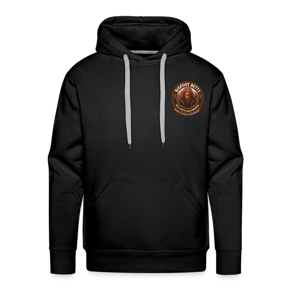 Men’s Premium Hoodie - Hope in Every Footprint (F/B) (RETRO) - black