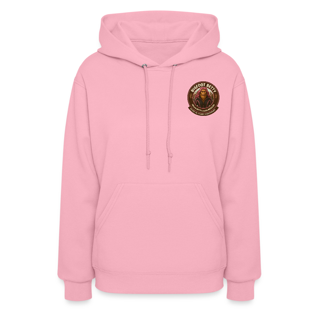 Women's Hoodie - Hope in Every Footprint (F/B) (RETRO) - classic pink