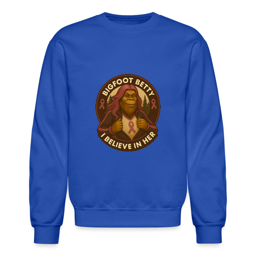 Crewneck Sweatshirt - Where Myth Meets Mission (RETRO) - royal blue