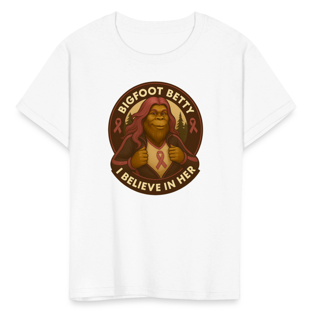 Kids' T-Shirt -I Believe In Her (RETRO) - white