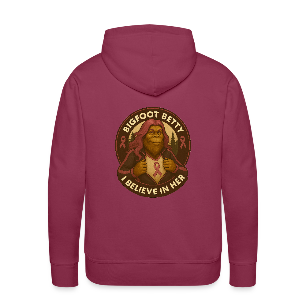 Men’s Premium Hoodie - Where Myth Meets Mission (RETRO) - burgundy